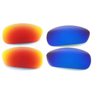   Walleva Polarized Fire Red + Ice Blue Lenses For Oakley Crosshair 2.0
