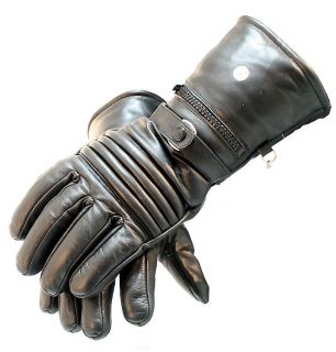 Motorcycle Leather Winter Gloves Close Out Cow Hide Heavy Duty Lined w 