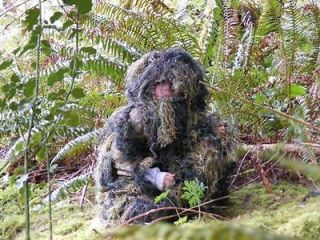 Ghost Ghillie Suit Set 3D Camouflage KIDS Size Woodland Pattern 