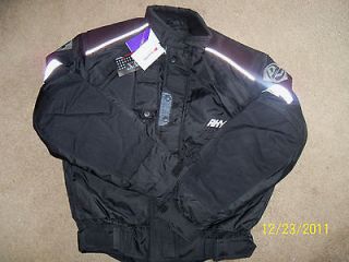 New Rhyno Mens Snowmobile Jacket Large Black/Black by Kimpex