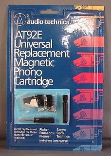   Technica AT 92E Universal Replacement Magnetic Phono Cartridge   NEW