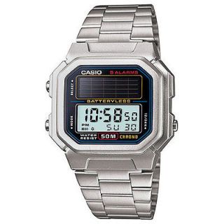 Casio Solar Power Alarms Countdown Timer Digital Mens Wrist Watches 