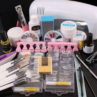   Art UV Gel Kits Tool UV lamp Brush Remover nail tips glue acrylic UW