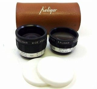   Wide Angle & Telephoto Series V Lens Kit w/ Case Very Good Cond