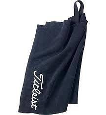 NEW Titleist Microfiber Golf Bag Towel 16x24 BLACK (KE11)