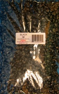 EX728 BLACK AQUARIUM GRAVEL 5 pound bag