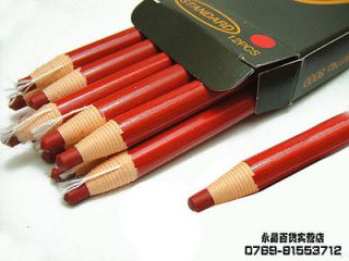 12 pcs RED China Marker Wax Grease Peel Off pencil Rod building FREE 