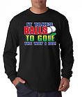 Balls to Golf Funny Long Sleeve Tee Shirt