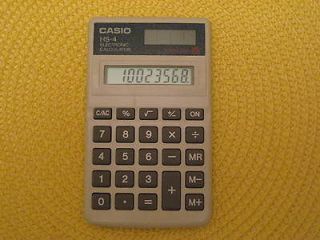 Solar Calculator CASIO HS   4 Handheld Pocket size