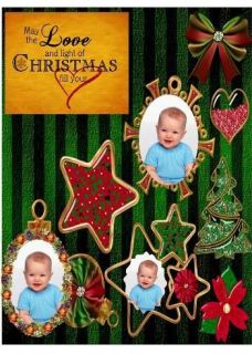 Custom Photo Holiday Christmas Greeting Cards Design