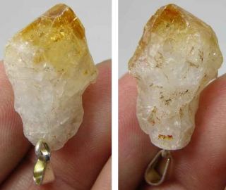27.70ct or 5.50g Brazilian Natural Raw Rough Citrine Crystal Point 