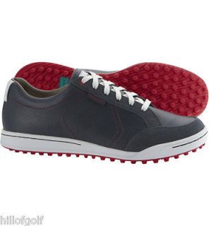 SAVE ASHWORTH CARDIFF SPIKELESS GOLF SHOES GRAY IRON WHITE TORO IN 