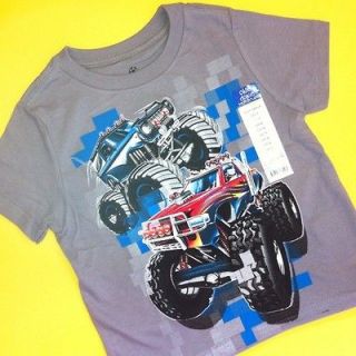 NEW* Monster Jam Trucks Boys Graphic Shirt 5 6 Medium 7 Large 