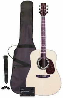   Acoustic Works Guitar Package with Gig Bag, Strap, Tuner and Picks