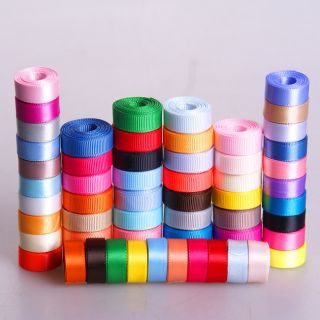   mixed 60 style cute party decorate grosgrain satin ribbon lot ABC