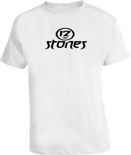 12 stones Rock Grunge Evanescence Cool White T Shirt