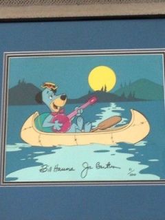   Hanna Joe Barbera cel Huckleberry Hound limited edition guitar canoe