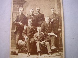 CDV Cabinet Card Rochester NY Masonic Pose 1880 Dumble Antique Photo 