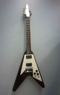 USED GIBSON 1967 REISSUE FLYING V ELECTRIC GUITAR NICE SHAPE