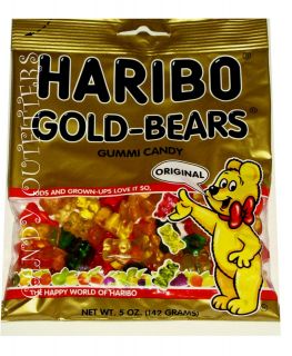 HARIBO GOLD BEARS GUMMI CANDY   IMPORT CANDY   2 BAGS