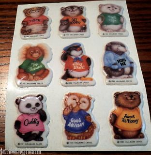 Hallmark One Sheet of Vintage Puffy Shirt Tales Stickers All the 
