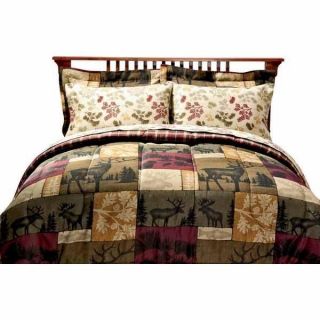 New Elk Moose Deer Comforter Sheets Bed in Bag Twin Full Queen King