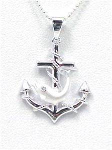 sterling silver anchor pendant in Fashion Jewelry