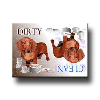 DACHSHUND Clean/Dirty DISHWASHER MAGNET No 5 Puppy