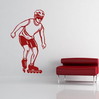 Roller Skater Sports and Hobbies Wall Stickers Wall Art Decal 