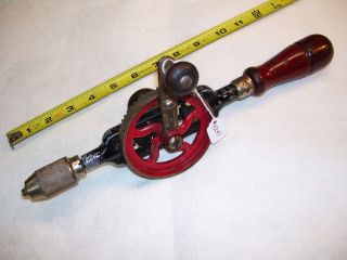 Hand Drill, Vintage Miller Falls # 5A Hand Drill with Bits in Handle 0 