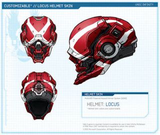 Rare halo 4 locus helmet with bonus Longbow theme and bulletproof 