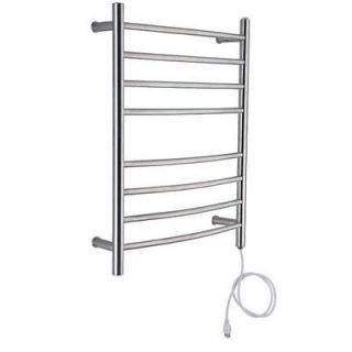   Comfort 9S Electric Towel Warmer and Drying Rack Brush Steel Finish