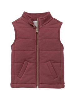 NWT Baby Gap Boys French Terry Puffer Vest