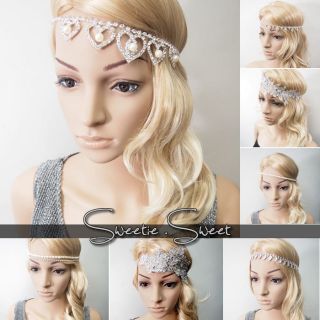 Diamante Bling Crystal Wedding Hair Band Bridal Bride Headband Tiara 