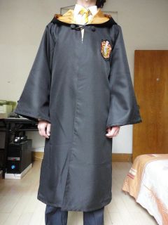 Nice New Harry Potter Youth Adult School Robe Cloak Hufflepuff 5 Sizes 