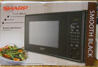 Sharp Carousel Counter Top Microwave Oven 1000 Watt R 309YK   Black