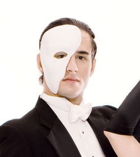 Mens Phantom of the Opera Halloween Costume Half Mask