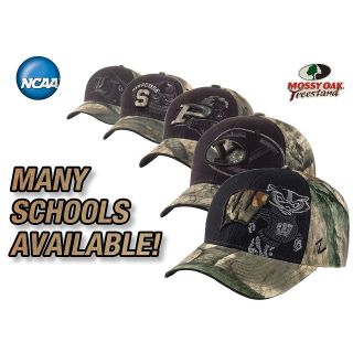 Shadow Stalker Mossy Oak NCAA Caps   College Camo Hunting Zephyr Hat 