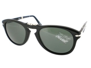 Authentic New PERSOL 714 Folding Sunglasses 95/31 52 Black