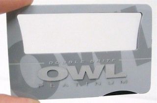 Mens or Women Double Brite Owl Wallet Magnifier, New in plastic 