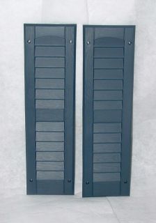 Shutters Louvered 9 x 27 Blue #S927BL Great For Playhouses or Sheds