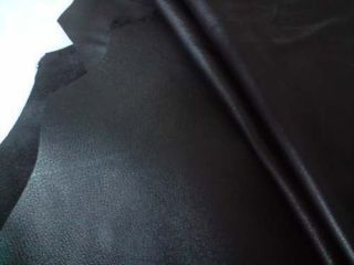   Black lamb leather skin hides soft supple nappa soft luxury top grain