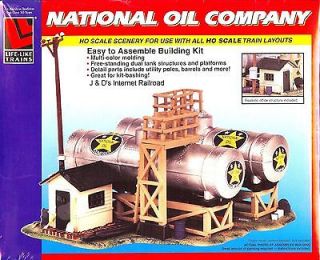 HO SCALE MODEL RAILROAD TRAINS LAYOUT NATIONAL OIL BUILDING KIT 