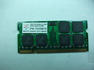 Super Talent DDR2 667 SODIMM 1GB/128x8 Value Notebook Memory T667SA1G 