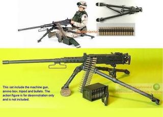   Action Figure USA M2 .50 cal Browning Machine Gun *BUILT * Gun_M2_NB