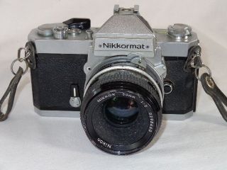 Nikon Nikkormat FT2 Vintage Film Camera w/ Lens