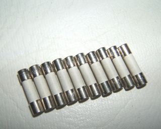 10 x T 1A H 250V CERAMIC 5x20mm TIME LAG MINI FUSES SLOW BLOW SIBA 