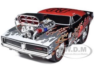 1969 DODGE CHARGER BLACK MUSCLE MACHINES 1/18 BY MAISTO 32209