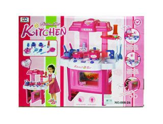   Girls Cooking Deluxe compact Kitchen center Play Set Pretend play NEW