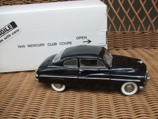 1949 Mercury Club Coupe Car Black Danbury Mint MIB